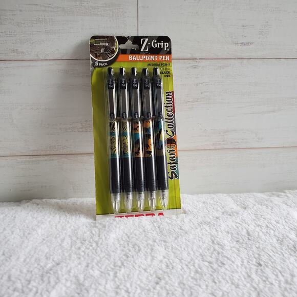 Zebra Z Grip Ballpoint Pen Safari Collection - Picture 1 of 5